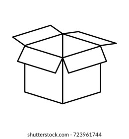 box carton packing icon