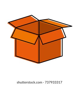 box carton packing icon