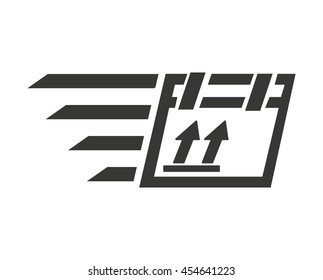 box carton packing icon vector isolated graphic
