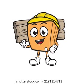 box cartoon character. vector illustration