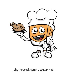 box cartoon character. vector illustration