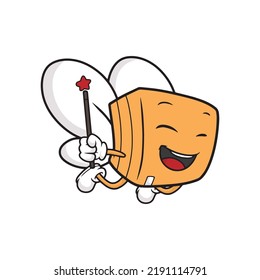box cartoon character. vector illustration