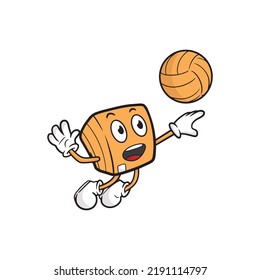 box cartoon character. vector illustration
