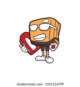 personaje de dibujos animados. ilustración vectorial