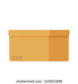 Box cartoon vector. free space for text. wallpaper. copy space. parcel vector.
