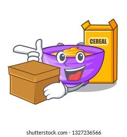 With box cereal box in the character fridge
