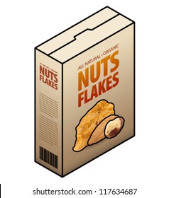 A box of cereal - nuts & flakes.