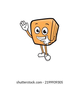 ilustración vectorial de mascota de caracteres de caja