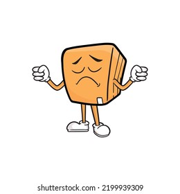 box character cartoon mascot vector illustration