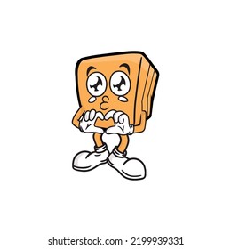 ilustración vectorial de mascota de caracteres de caja