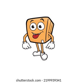 box character cartoon mascot vector illustration