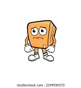 box character cartoon mascot vector illustration
