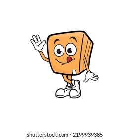 box character cartoon mascot vector illustration