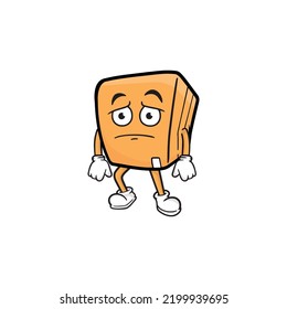 box character cartoon mascot vector illustration