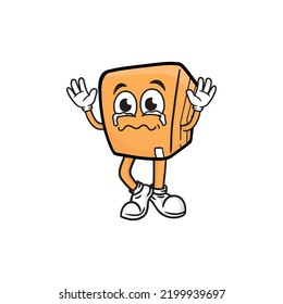 box character cartoon mascot vector illustration