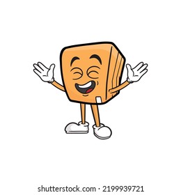 box character cartoon mascot vector illustration