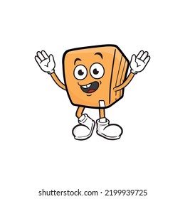 box character cartoon mascot vector illustration