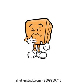 ilustración vectorial de mascota de caracteres de caja
