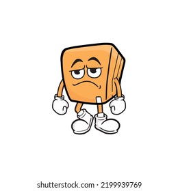 box character cartoon mascot vector illustration