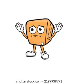 box character cartoon mascot vector illustration