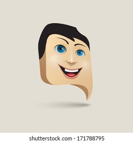 box character vector illustration