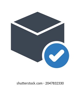 Casilla de verificación icono.paquete (ilustración vectorial)