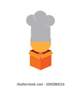 Box Chef Logo Icon Design