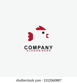 Box Of Chiken Logo Design Vector Template. Modern Design. Vector Illustration