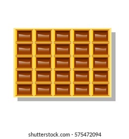  Box of chocolates on white background 