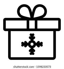 
Box, christmas, gift, present Isolated Vector icon which can easily modify or edit
