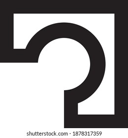 box and circle illustration facing left