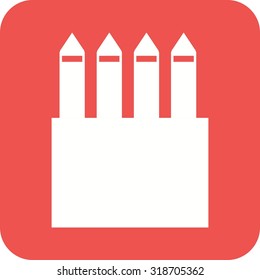 Box, color, pencil icon vector image.Can also be used for art and designing. Suitable for mobile apps, web apps and print media.