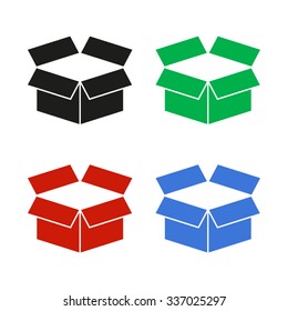 box - color vector icon