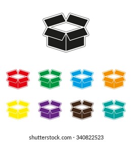 box - color vector icon