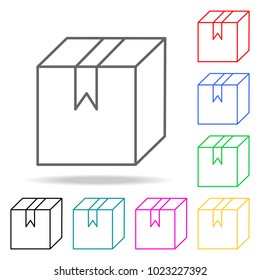 box colored icons. Element of logistic multi colored icon for mobile concept and web apps. Thin line icon for website design and development, app development. Premium icon on white background