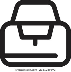 Icono de contorno de herramienta de construcción de cajas
