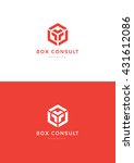 Box consult logo template.