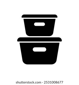 box container icon vector design template simple and clean