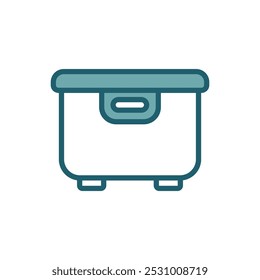 caixa container ícone vetor modelo de design simples e limpo