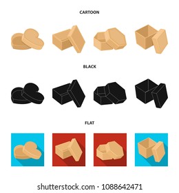 Box, container, package, and other web icon in cartoon,black,flat style.Case, shell, framework, icons in set collection.