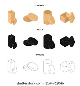 Box, container, package, and other web icon in cartoon,black,outline style.Case, shell, framework, icons in set collection.