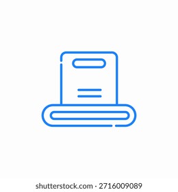 Vector de signo de icono de caja transportadora