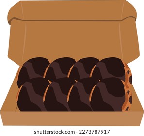 Box of Cookies Vector Design