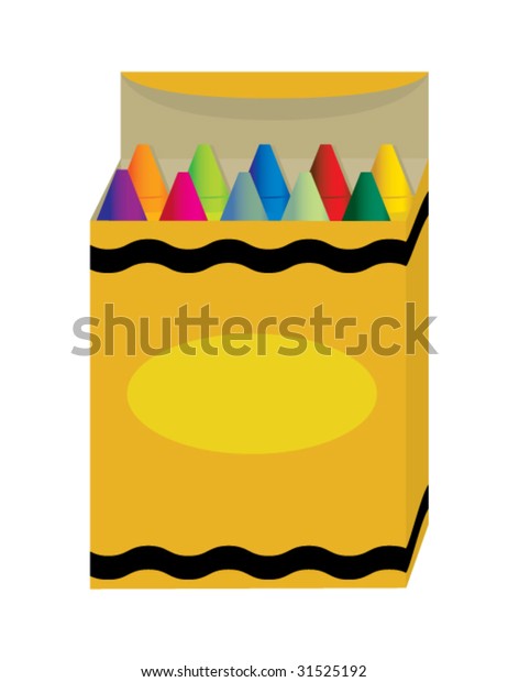 Box Crayons Vector Stock Vector (Royalty Free) 31525192 | Shutterstock