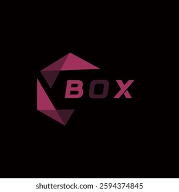 BOX creative minimalist letter logo. BOX unique vector initials alphabet letter logo design
