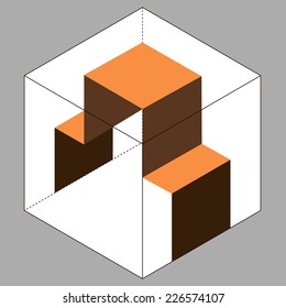 box cube carton tray safe symbol illustration