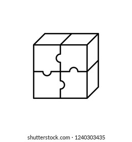 box, cube, customer icon. Element of growth hacking icon. Thin line icon for website design and development, app development. Premium icon