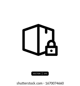 Box Cube Icon Vector - Sign or Symbol 