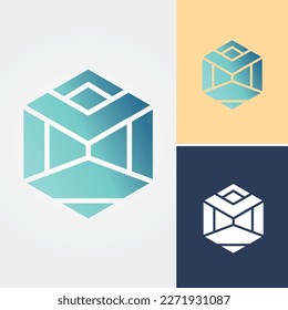 Box Cube Logo Design Vector