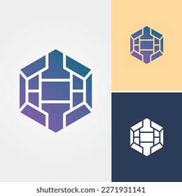 Box Cube Logo Design Vector